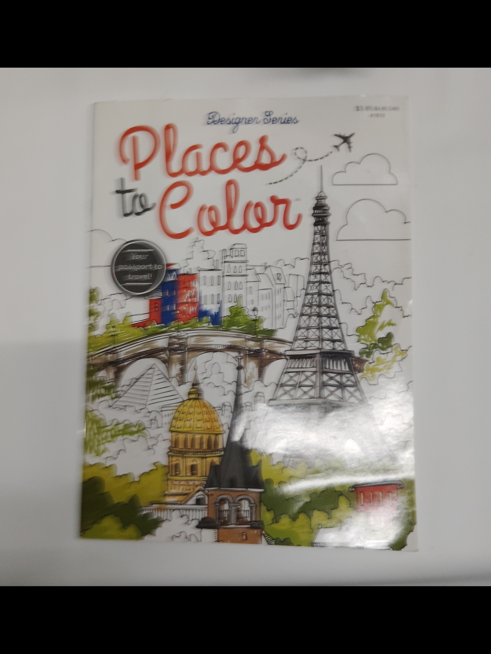 Places to Color Coloring Book - White, Red, Green, Blue